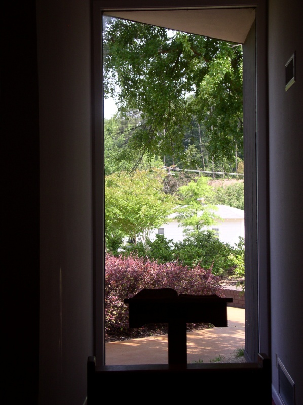 View out Chapel Window