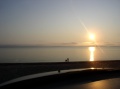 Sunset over tip of Cape cod